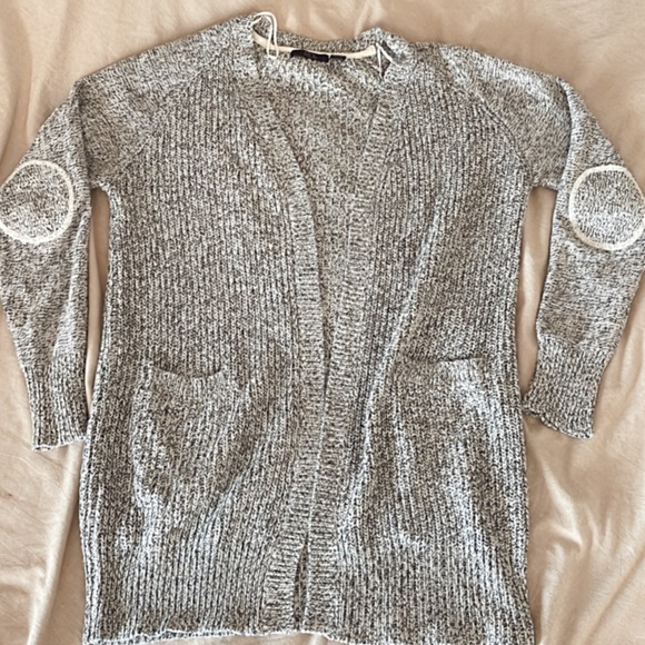 Cardigan with elbow pads - Picture 2 of 5